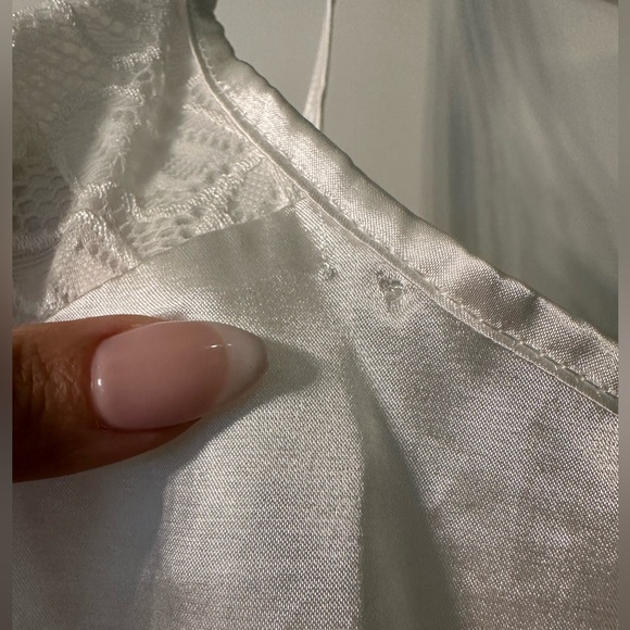 White Satin Robe & Cami Slip Dress - Picture 7 of 7